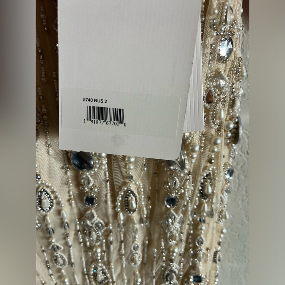 ⌛️ Captivating Mac Duggal Waist Cutout Back Slit Dress 👗#5740 - Picture 8 of 12